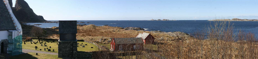 Fotorealistisk visualisering fra Kinn kyrkje, etter havvindutbygging (avstand ca. 45 km). Illustrasjon:  Multiconsult