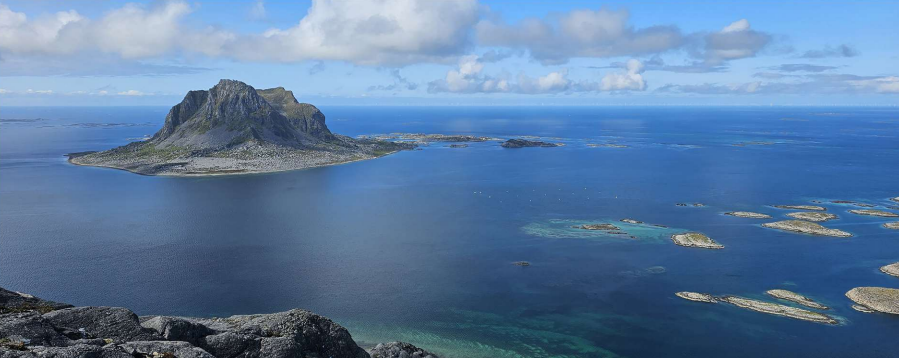Fotorealistisk visualisering fra Ravnfloget på Vega. Illustrasjon: Multiconsult