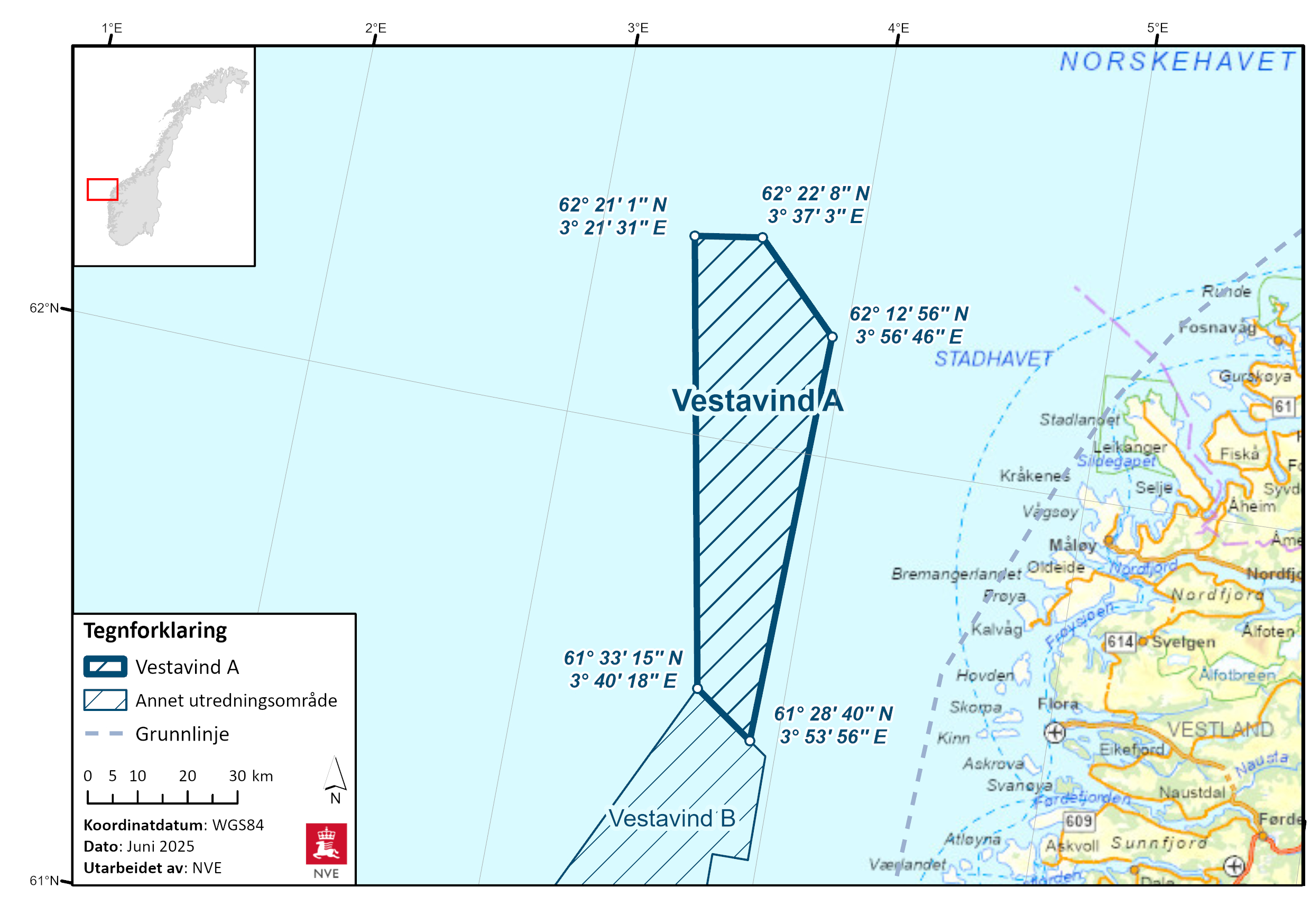 Geografisk plassering Vestavind A.